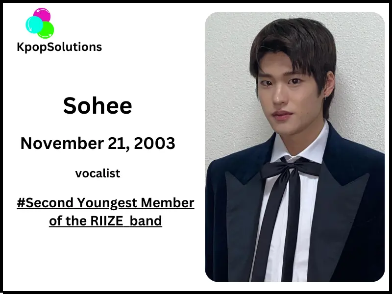 RIIZE Member Sohee date of birth and current age.