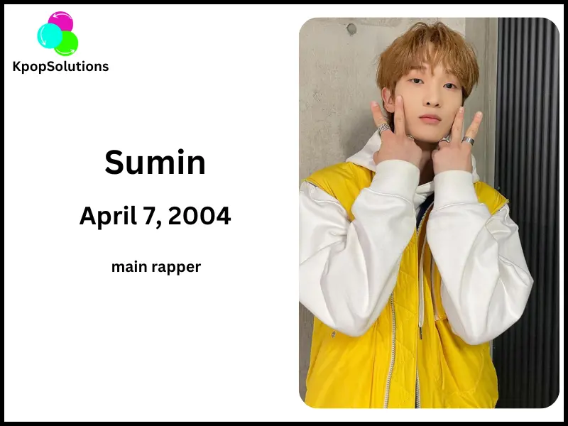 Xikers Member Sumin date of birth and current age.