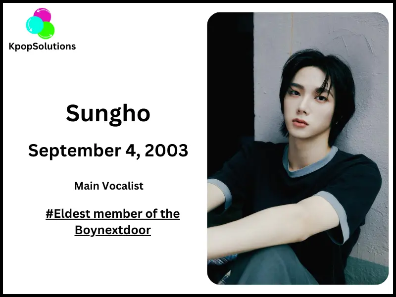 BoyNextDoor member Sungho date of birth and current age.
