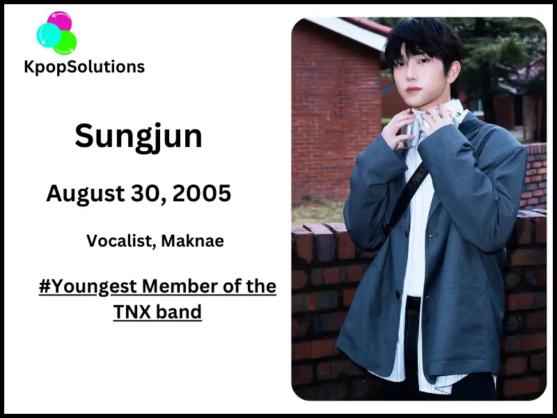 TNX member Sungjun date of birth and current age.