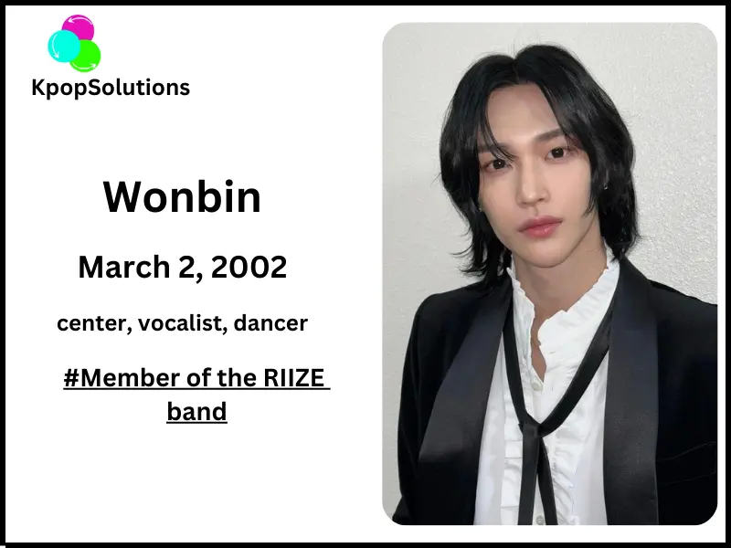 RIIZE Member Wonbin date of birth and current age.