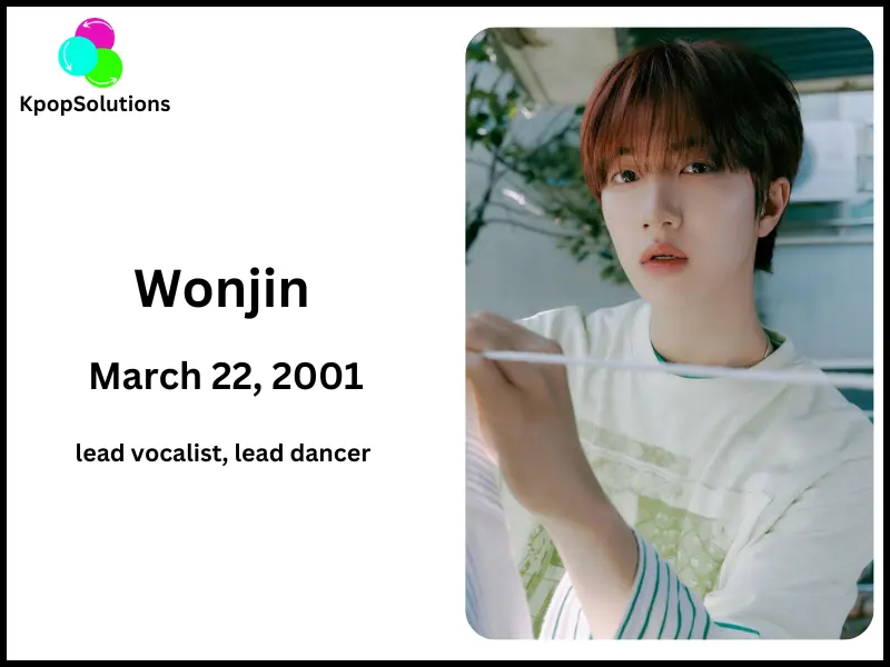 Cravity Member Wonjin date of birth and current age.