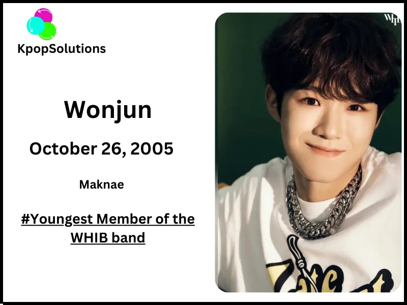 WHIB Member Wonjun date of birth and current age.