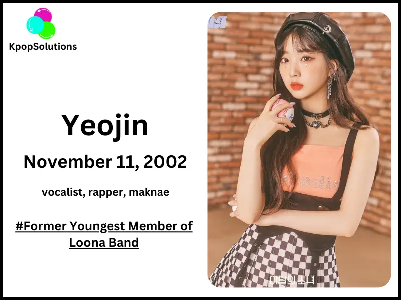 Loona member Yeojin date of birth and current age.