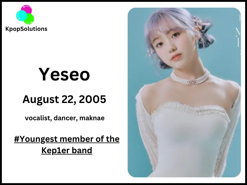 Kep1er Member Yeseo date of birth and current age.