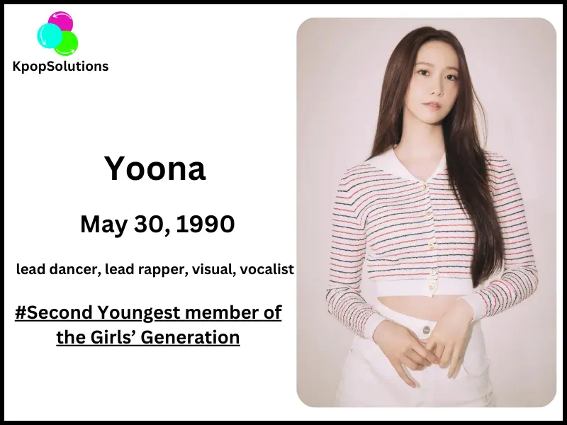 Girls' Generation member Yoona date of birth and current age.