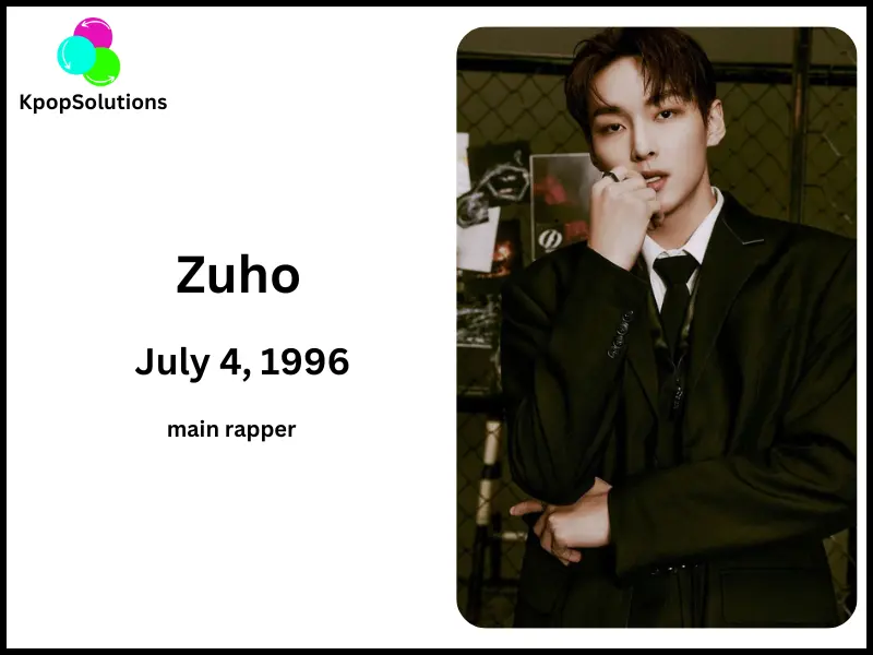 SF9 Member Zuho date of birth and current age.