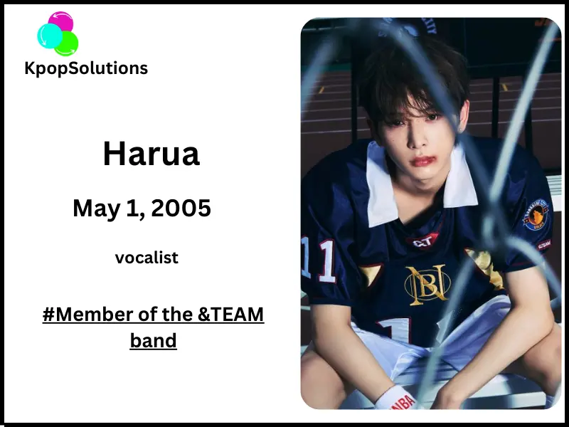 &Team member Harua date of birth and current age.