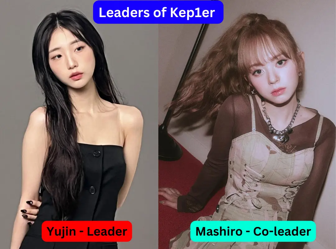 Yujin is the Leader and Mashiro is the co-leader of the Kep1er band.