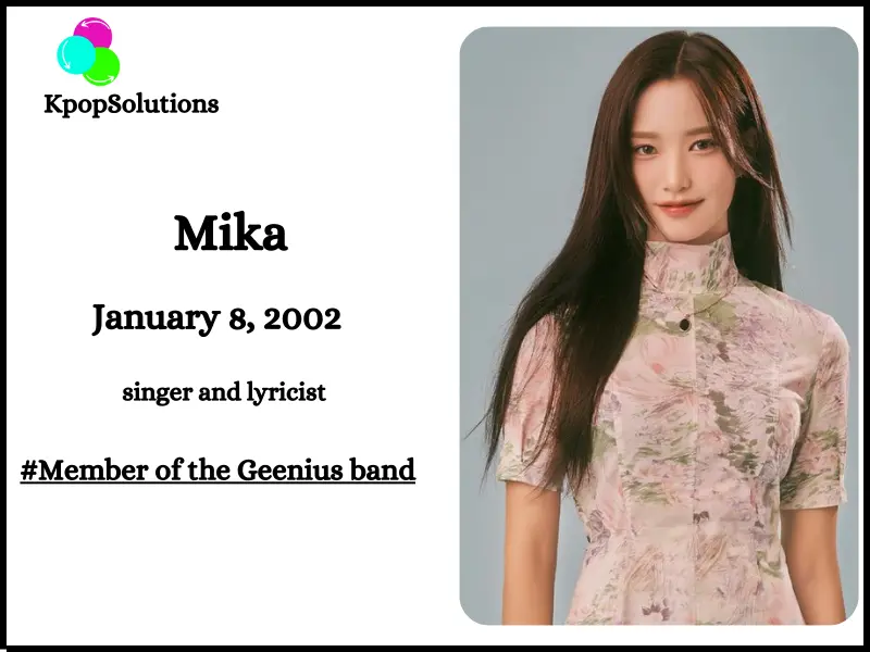 Geenius member Mika date of birth and age.