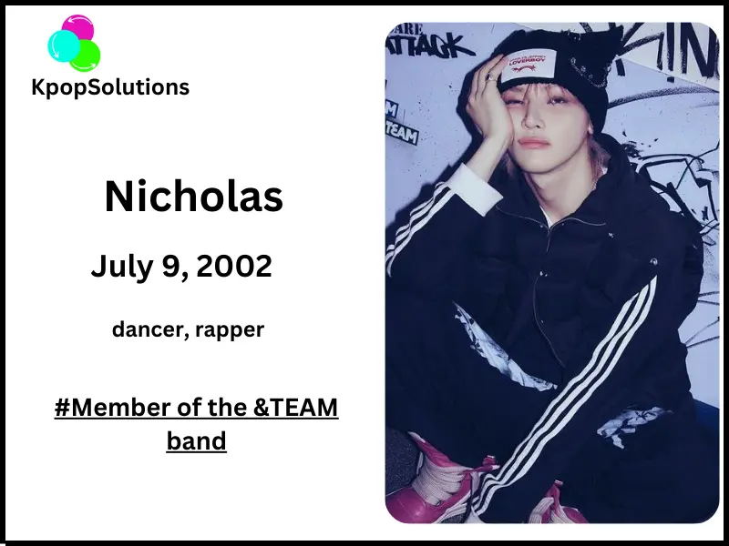 &Team member Nicholas date of birth and current age.