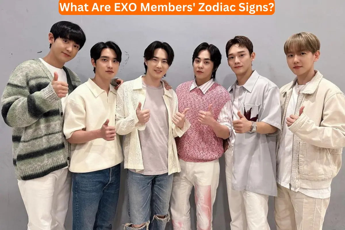 EXO Members' Zodiac Sign, its symbols, its meaning, compatible and non-compatible signs for Xiumin, Suho, Lay, Baekhyun, Chen, Chanyeol, D.O., Kai, and Sehun.