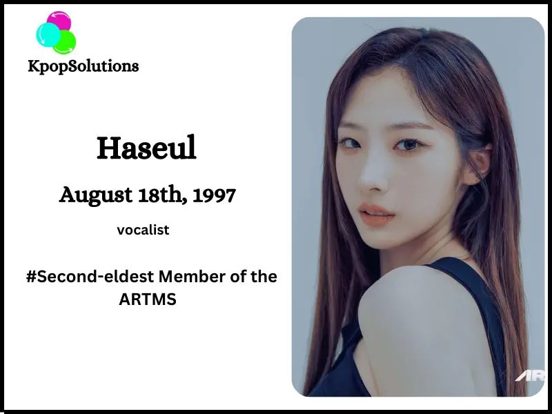 ARTMS Member Haseul date of birth and current age.