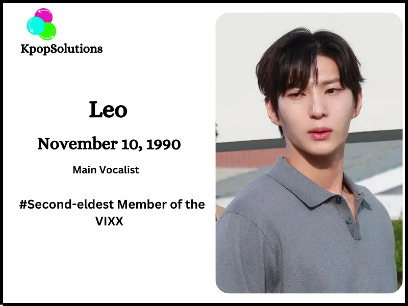 VIXX Member Leo date of birth and current age.