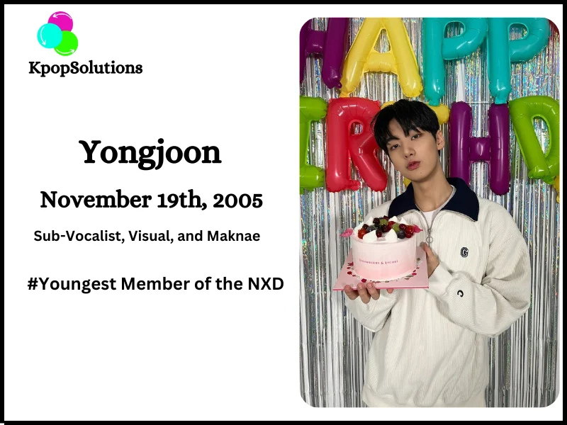 NXD Member Yongjoon date of birth and current age.